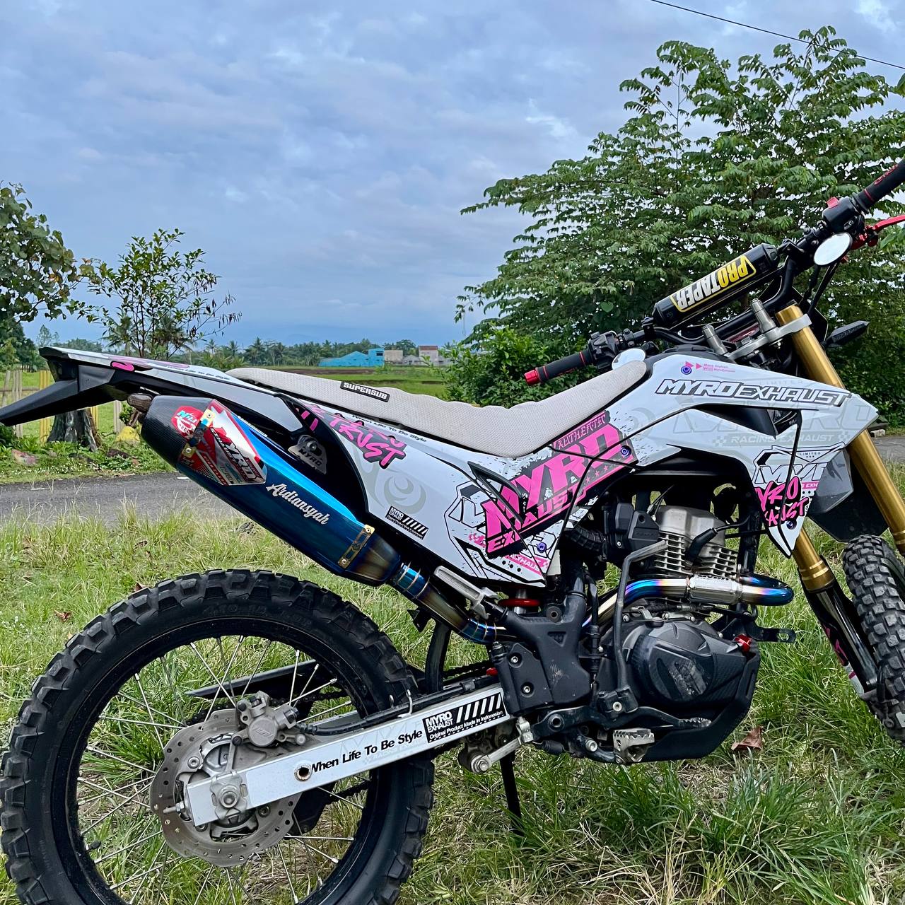 Knalpot untuk Xr150 Crf150 Klx150 Dtracker Wr155 Original Myro Exhaust Type Nordick